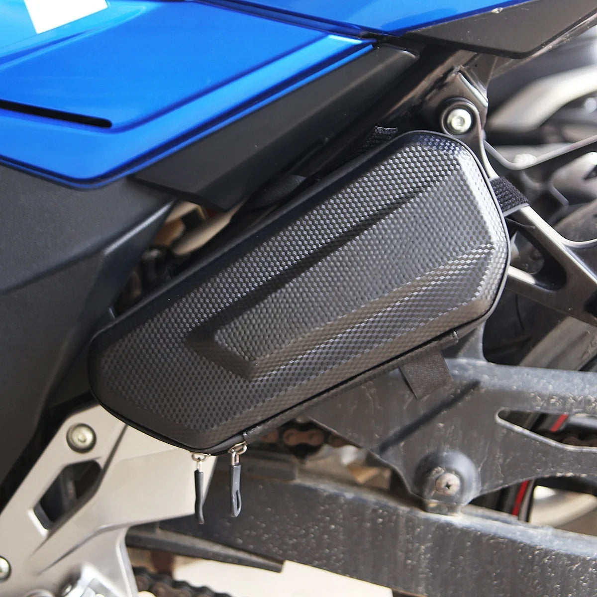 Large Capacity Motorcycle Side Bag - Universal No Logo Saddlebag, Waterproof Multifunctional Storage Pouch