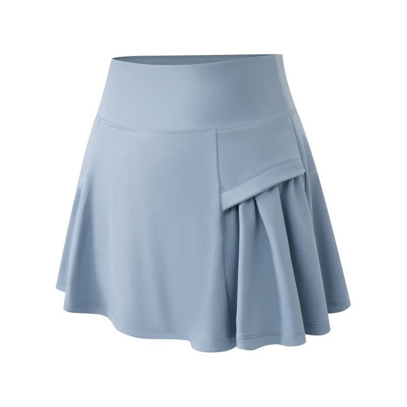 DRUR High Waist Tennis Skirts For Women Skirt Shorts With Pocket Summer Sports Golf Yoga Mini Skirts Athletic Workout Wear 2025