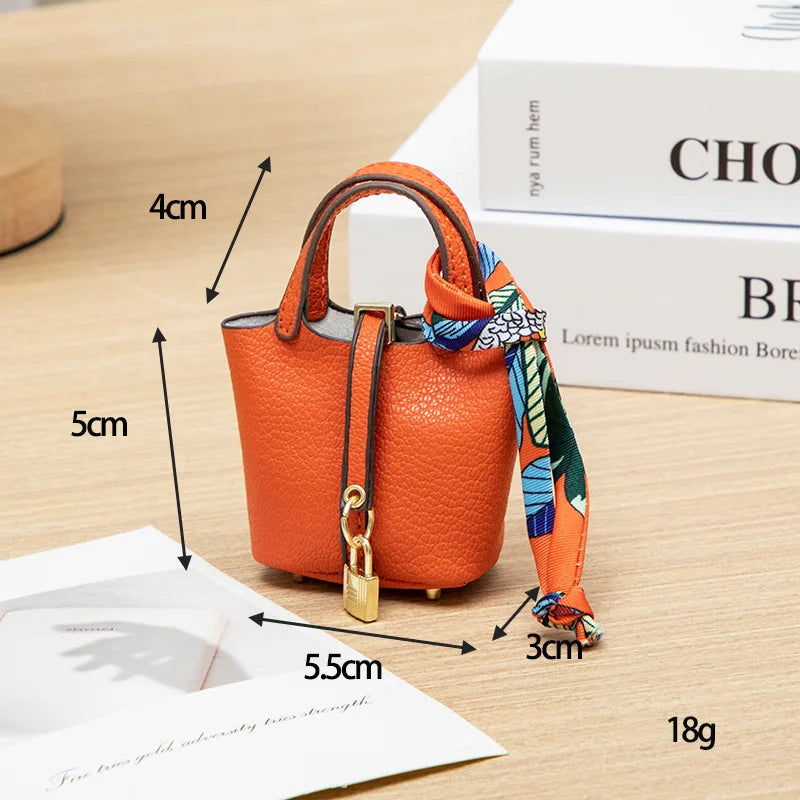 Mini Bag Pendant Keychain Hanging Accessory Zero Wallet Creative Portable Bracelet Bluetooth Earphone Bag Multifunctional