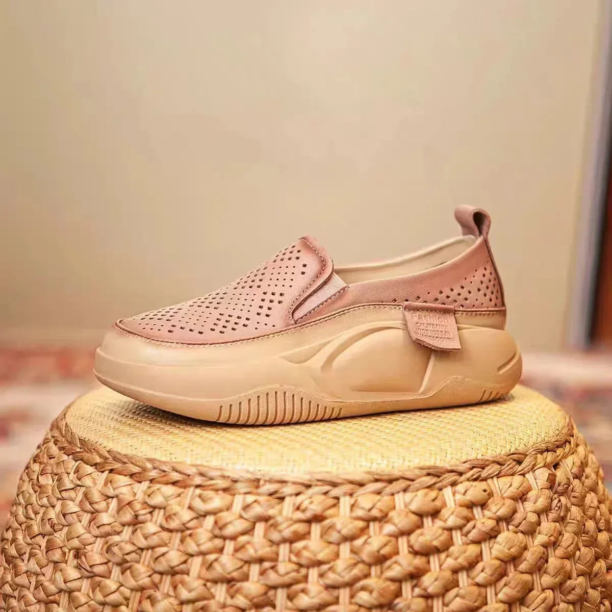 Ladies Shoes Summer New Women's Flat Shoes Comfortable Soft-soled Women's  Thick-soled Casual Slip-on Casual 2024