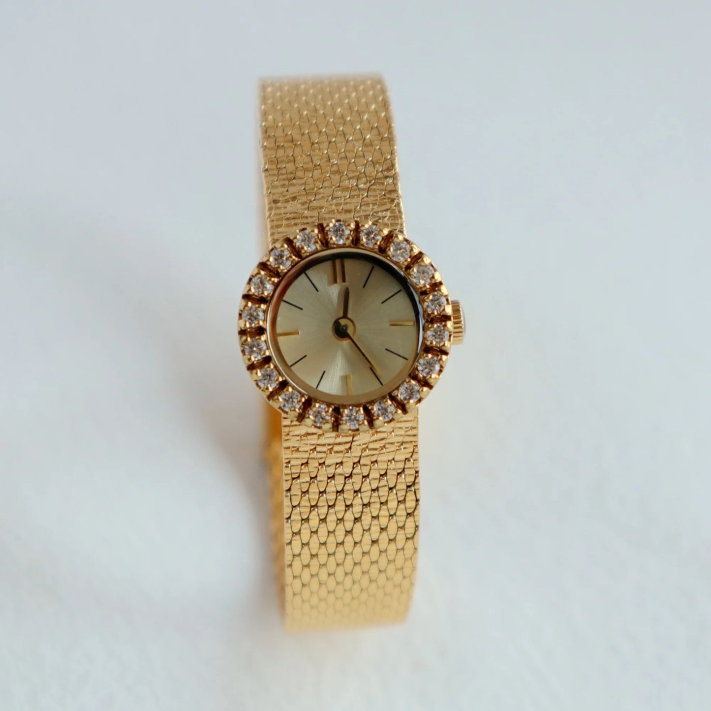 High Quality Brass 18K Gold Plated 2025 Vintage Lucky Small Retro Ladies Watch  Unique Steel Band Quartz High Quality