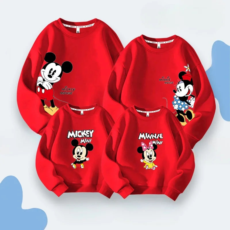 Mother Kids Clothes Matching Family Outfits Parent Child for Autumn and Winte Clothing Sweat-shir