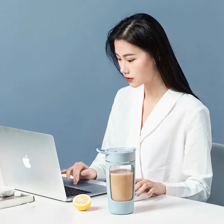 Portable Electric Shaker Bottle Protein Powder Fitness Shaker 650ML Automatic Mixing Tumbler Stirring Mug Sports Water Bottle