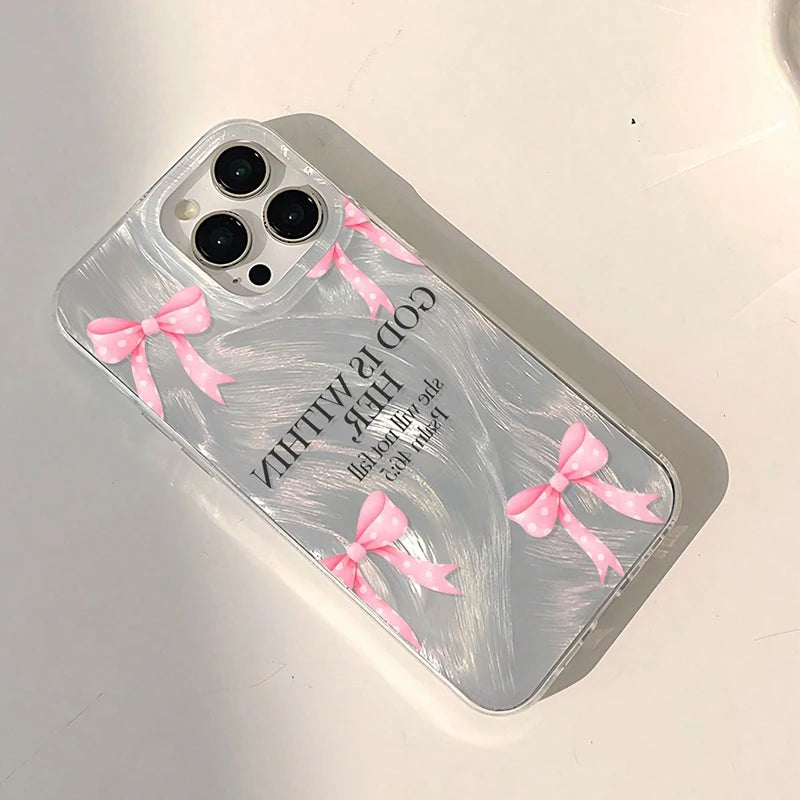 Cute Bible Verse Graphic Phone Case For iPhone 17 Pro Max 16 15 14 13 12 11 16E 17E Air XS XR X 8 Plus Shockproof Bumper Cover