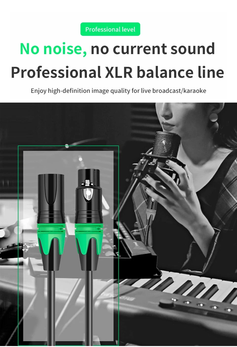 XLR Male to XLR Female Cable For Professional Recording Extension Line Balanced XLR Mixer Speaker Amplifier Live Microphone Line