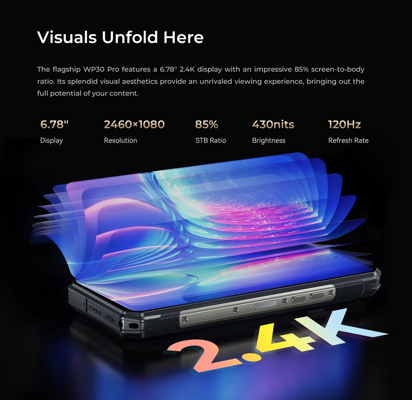 Oukitel WP30 Pro 120W 5G Rugged Smartphone android 13 12GB+512GB 11000 mAh 6.78" FHD+ Mobile Phone 108MP Cell Phone Global