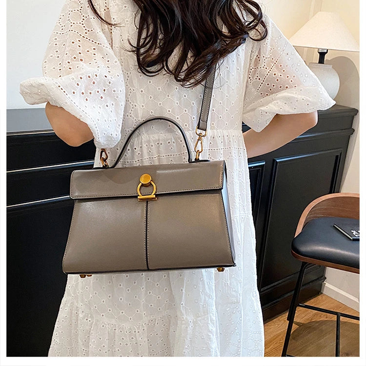 2025 New Classic Style Solid PU Square Shoulder & Crossbody Bags High Quality Sense of Luxury Simple Commute Handbags for Women