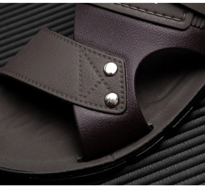 Summer Men Sandals Open Toe Flat Mens Casual Shoes Outdoor Walking Sandals for Men Beach Shoes sandalias hombre Men slippers