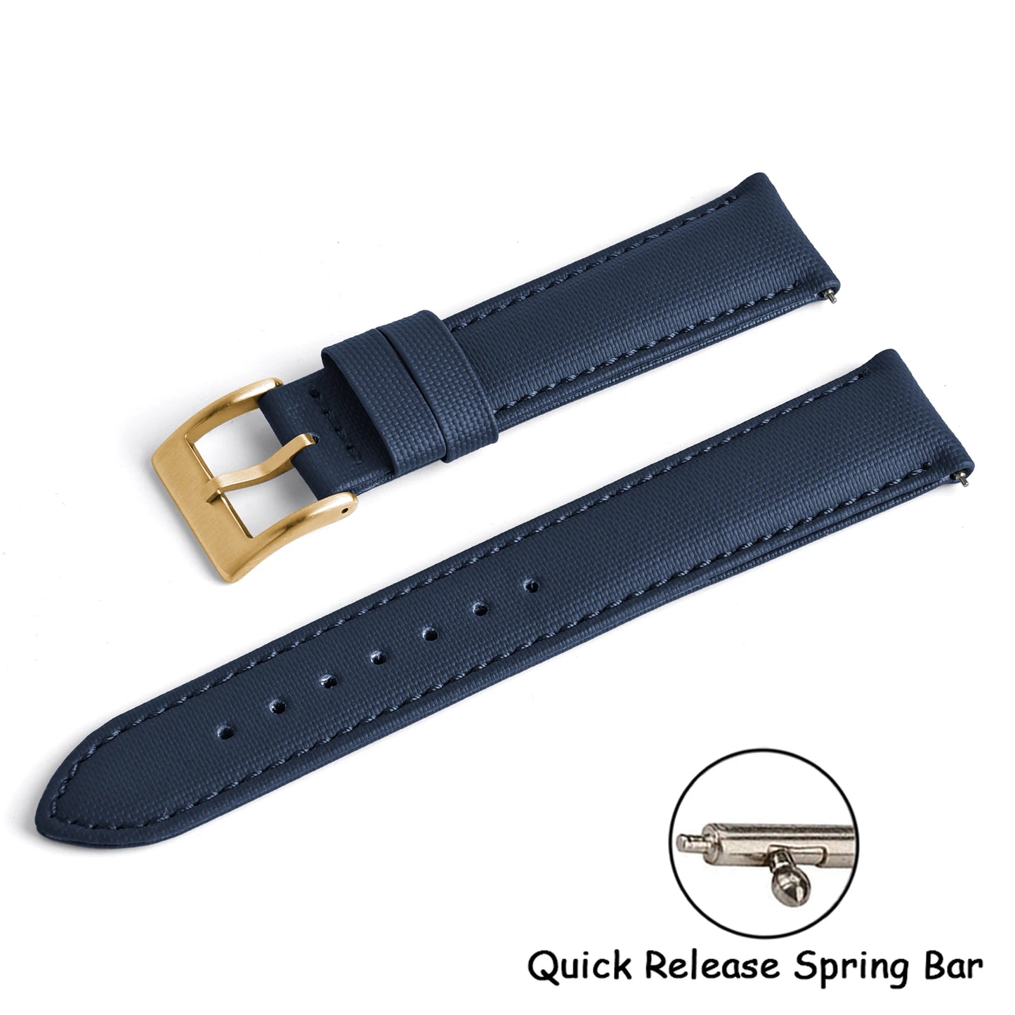 New D-elugs Waterproof Sailcloth Watch Strap 20mm 22mm Fabric Nylon Leather Watch Band For Omega/Seiko Belt Quick Release Strap