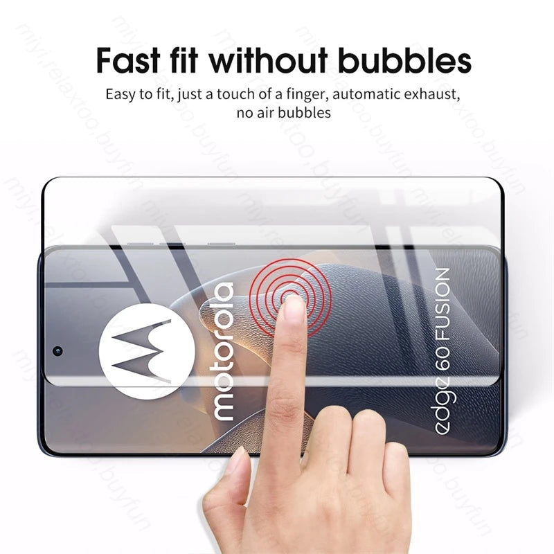 Edge60Fusion 6To1 9D Curved Glass Screen Protector For Motorola Edge 60 Fusion 5G Camera Protective Glass On Edge60 Pro 60Fusion
