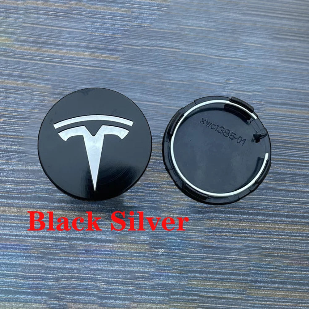 4pcs 56mm Applicable to Tesla original wheel hub cover Model3 Model Y Model S X wheel hub tire center cover logo