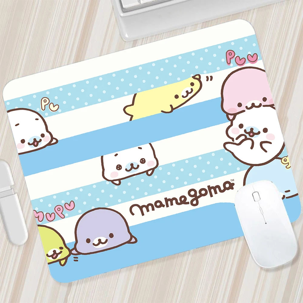 Japanese Cute Mamegoma Small Mouse Pad Gaming Mousepad PC Gamer Mouse Mat XXL Computer Pad Keyboard Mat Desk Pad Laptop Mausepad