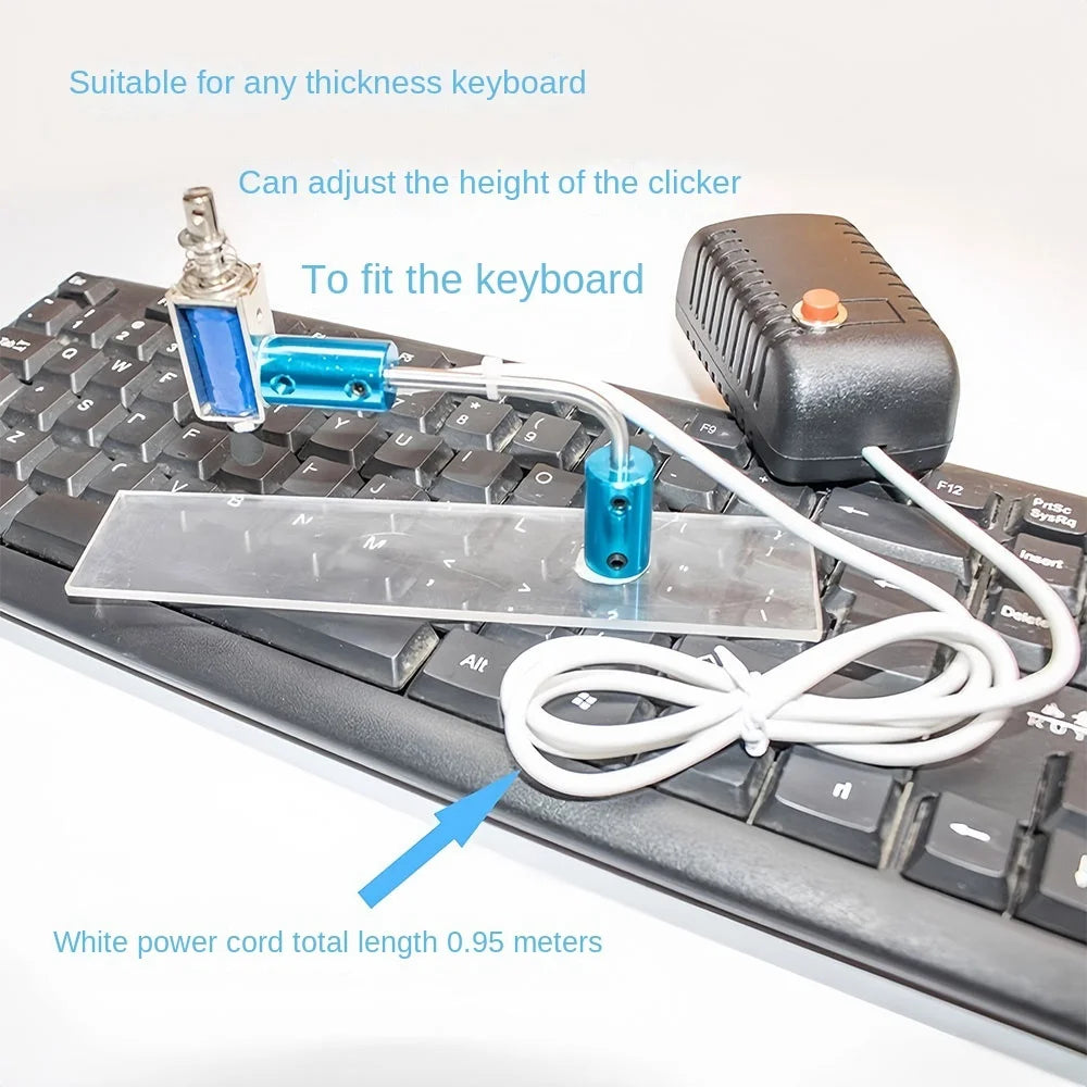 Computer keyboard clicker, physical automatic random click, game assist, hang up tool, anti disconnection tool