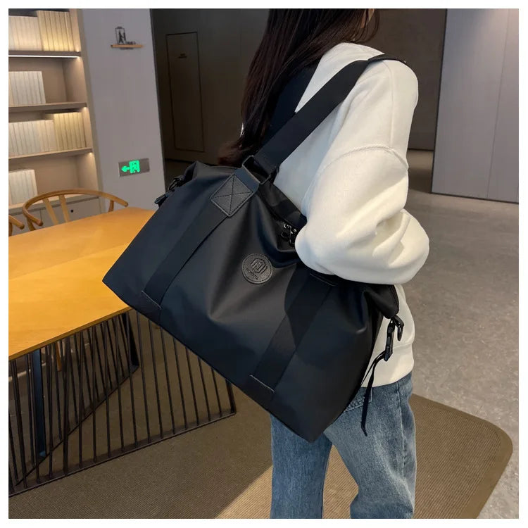 Travel bag Men's and women's tote bag Large capacity travel duffel Yoga exercise  Oxford cloth waterproof fitness bag