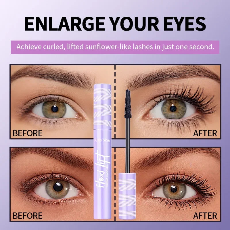 5D Waterproof Mascara Lengthening Eyelashes Long Lasting Sweatproof Mascara Black Silk Fibre Make Up Beauty Korean Cosmetics New