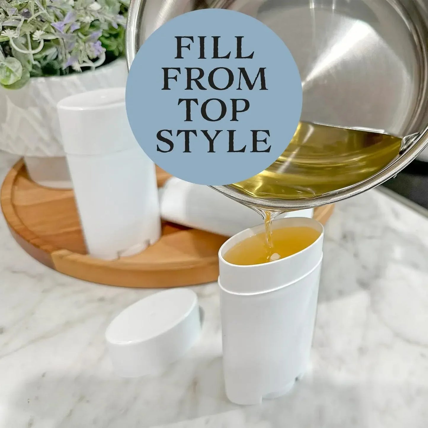 100pcs 15g Plastic Oval Lip Balm Tubes Travel Deodorant Containers Perfume Homemade Solid Lotion Portable Makeup Lipstick Tubes