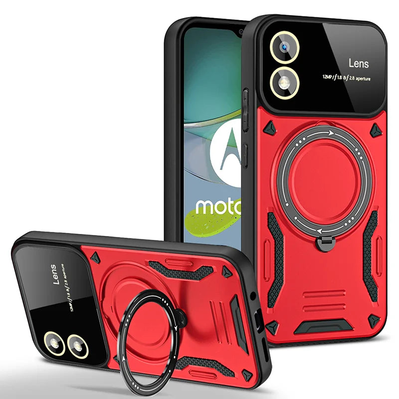 Camera Protect Shockproof  Armor Phone Case For Xiaomi 11T 12T Pro 13 13T Pro For Xiaomi 14 Pro Magnet Holder Ring Back Cover