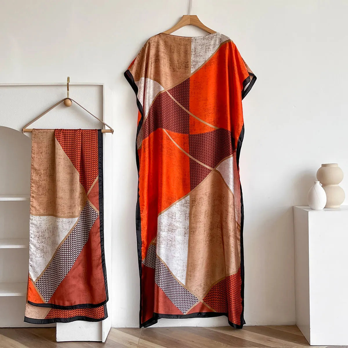 Summer Beach New Fashion African Dresses For Women Elegant Printed Muslim Lady Long Hijab Kaftan Dress Oversize Kuwait Abaya