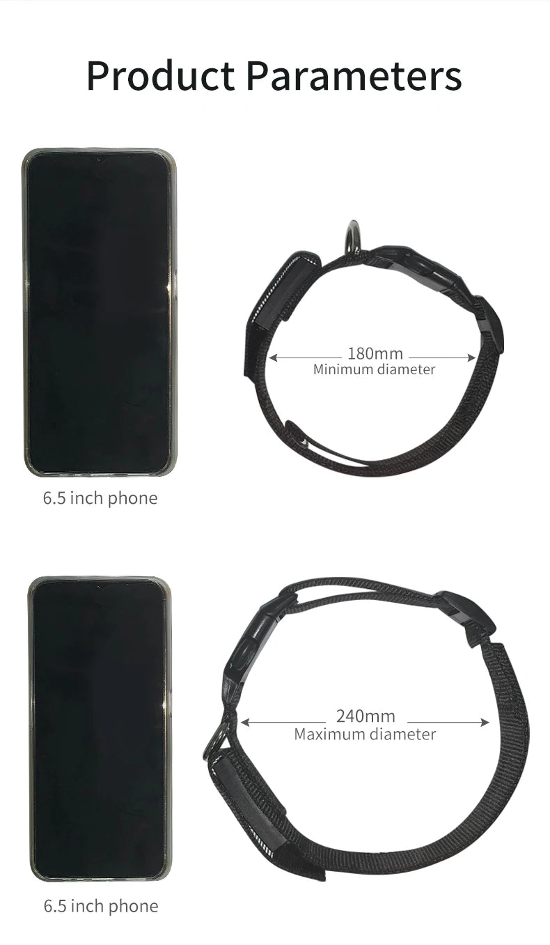 Free Size Adjustable Luminous LED Pet Collar Waterproof LED Light up Safety Dog Collar Programmable LED Display Dog Collars