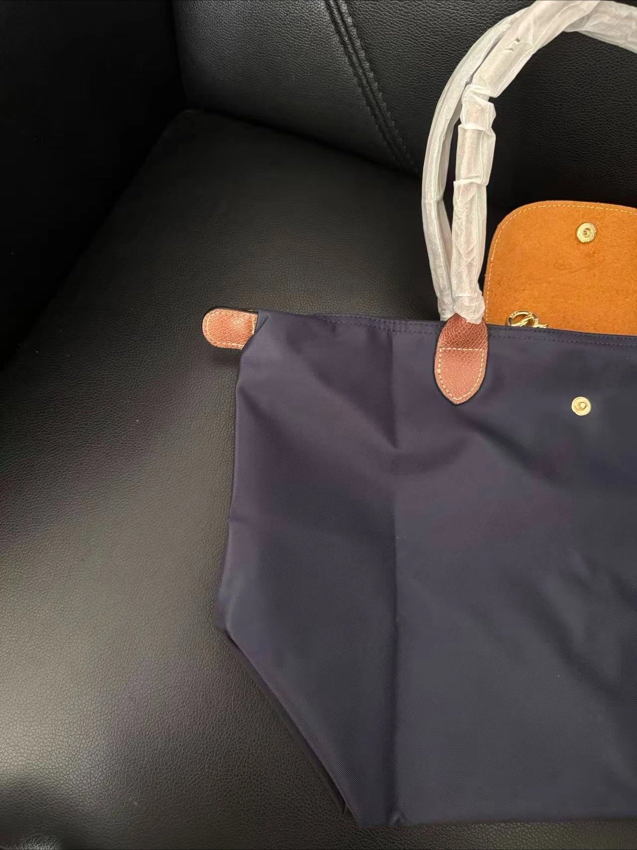 2026 femmes Y2K, sac à main en nylon écologique pliable, sac à bandoulière simple grande capacité Commuter bag