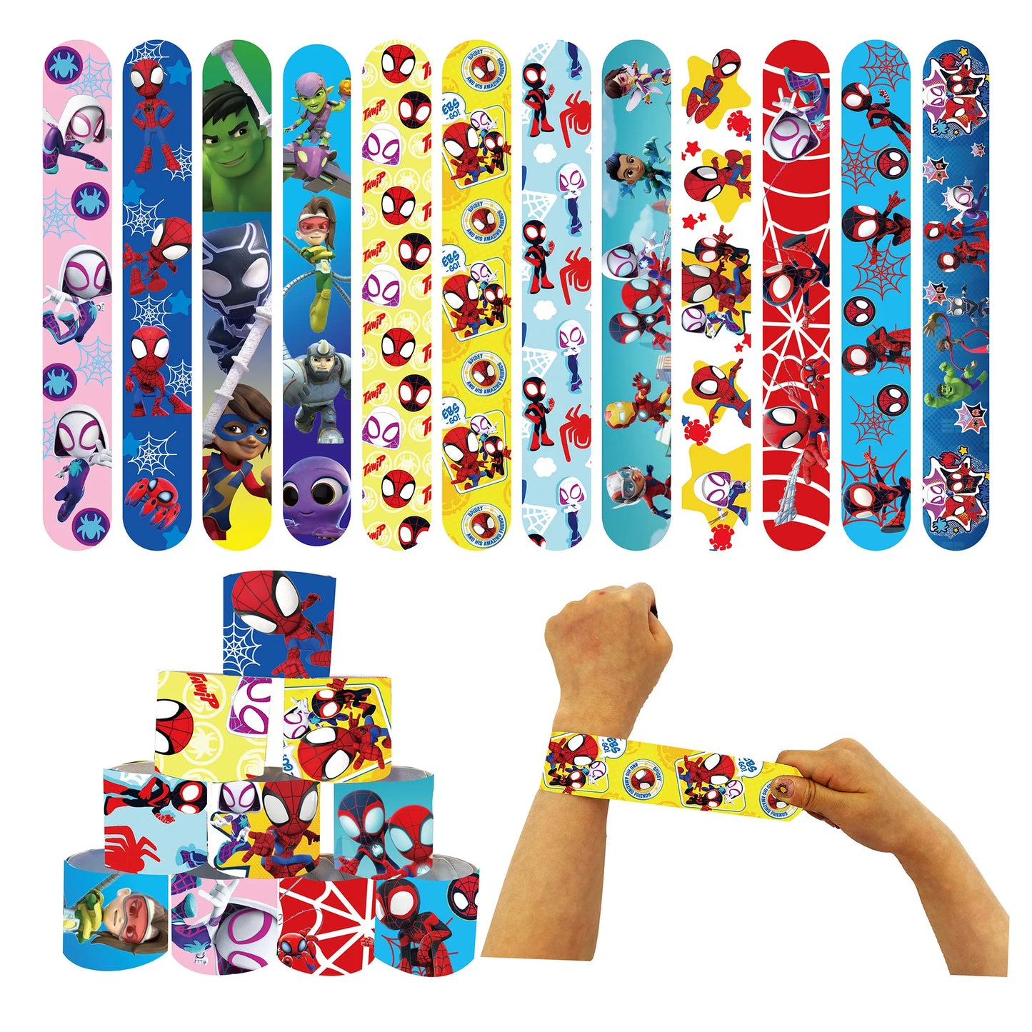 Spidey And His Amazing Friends Birthday Party Decoration Supplies Set Merry Christmas Balloons Cake Topper Tableware Party Gifts