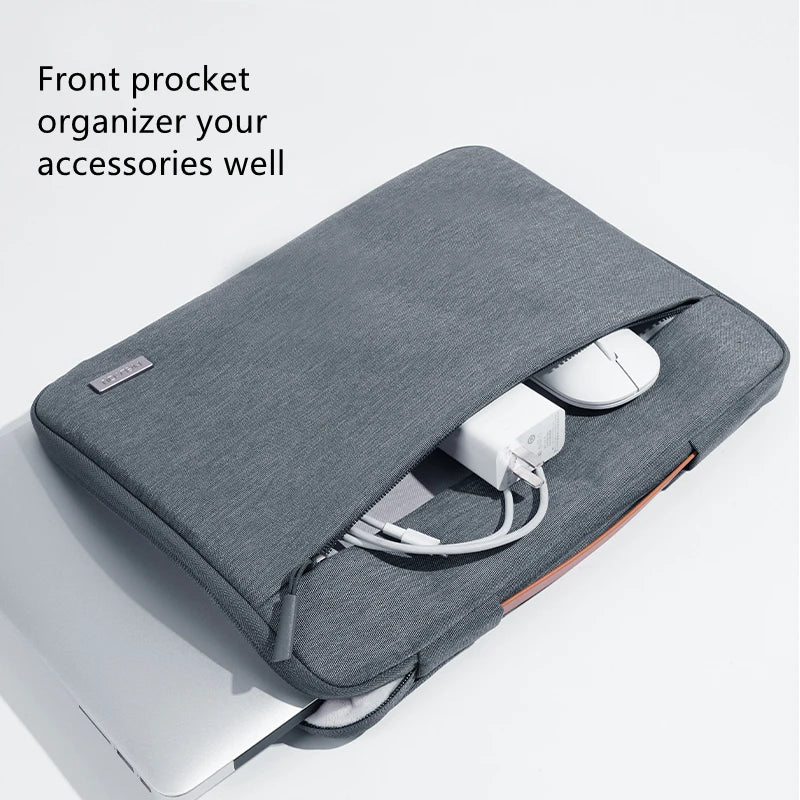 Multi-pockets Laptop Sleeve for MacBook Air 13.6 Handle Laptop Bag for MacBook Pro 14 Shocproof Notebook Bag for MacBook 16.2 M3