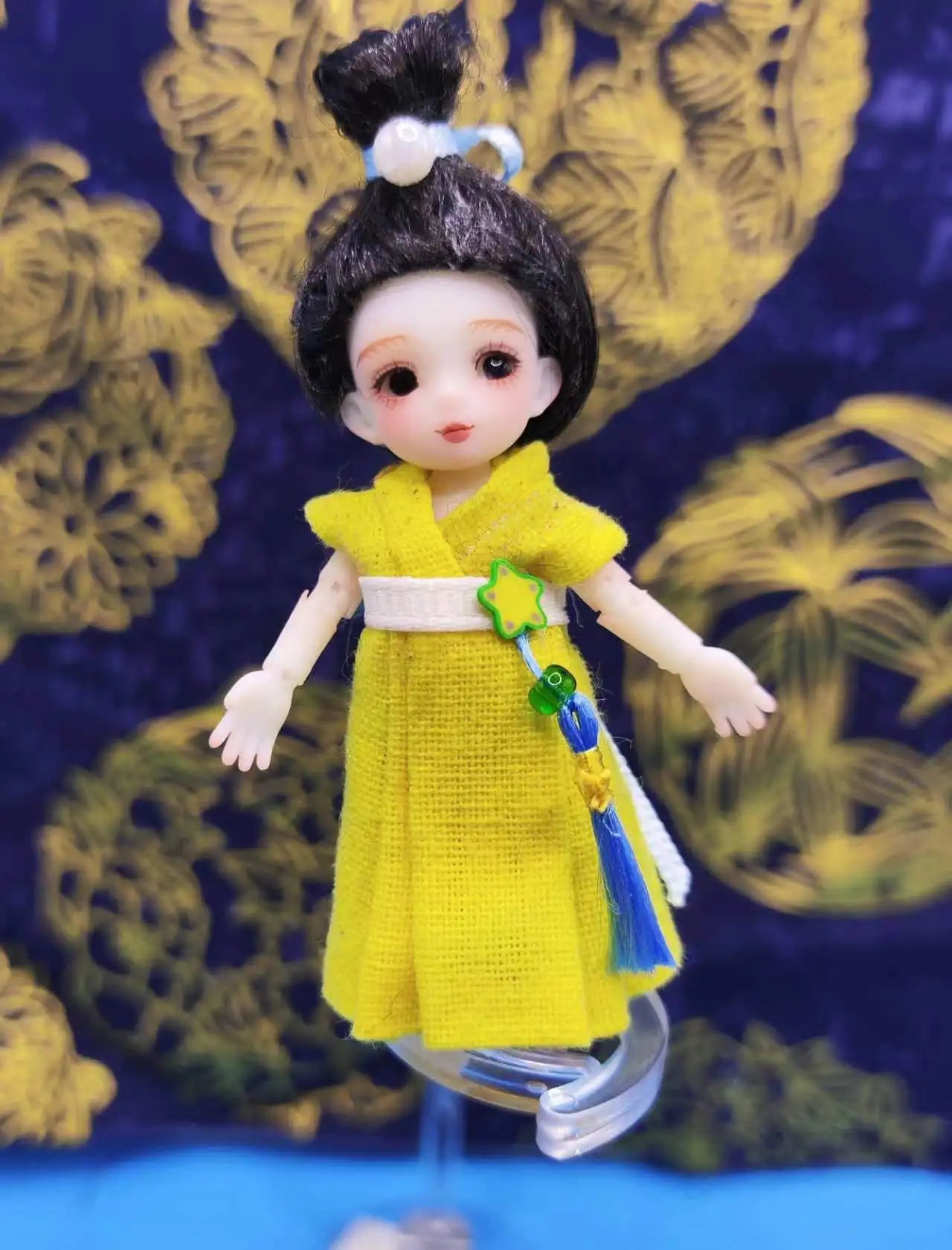 BJDmuñecas구체관절인형muñecas para niñas bebe reborn Mini doll 6cm elf Kawaii opera doll adult toy makeup doll free shipping.