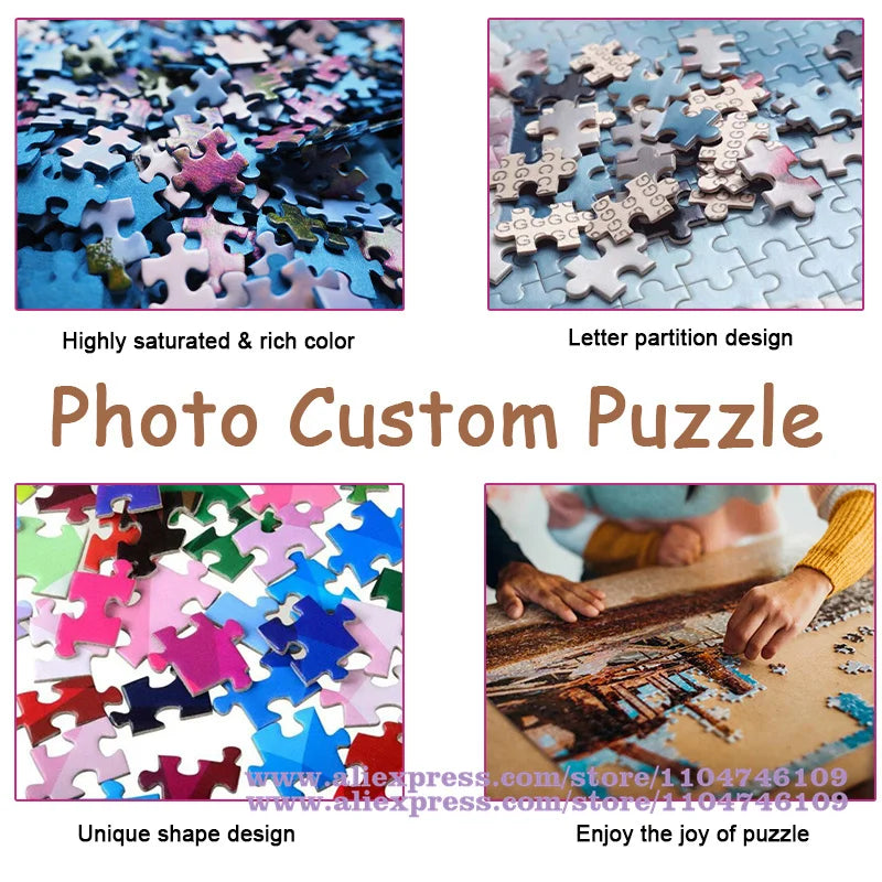 Pokemon Characters Puzzle Jigsaw Cartoon Diy Puzzle Toys 108/200/300/500/1000/1500Pcs Intelligence Educational Puzzles Boy Gifts