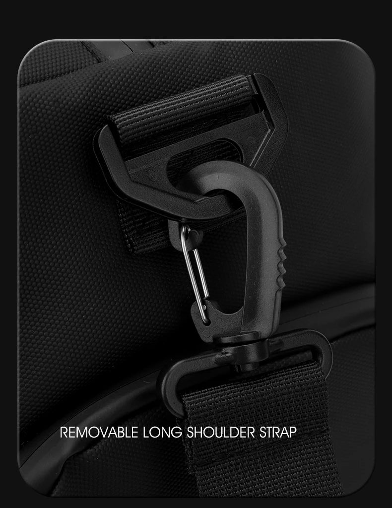 Unisex Large Capacity Handbag Crossbody Shoulder Bag Water-resistant, Gym Bag, Travel Bag for Men, Also Fits on Luggage Trolley