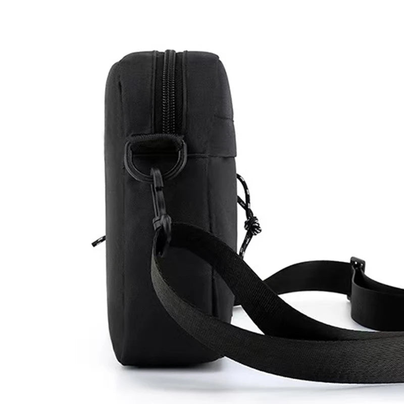 Stylish Men Mini Sling Crossbody Bag, Lightweight Waterproof Small Messenger Shoulder Bag, Compact Pocket Bag for Daily & Travel