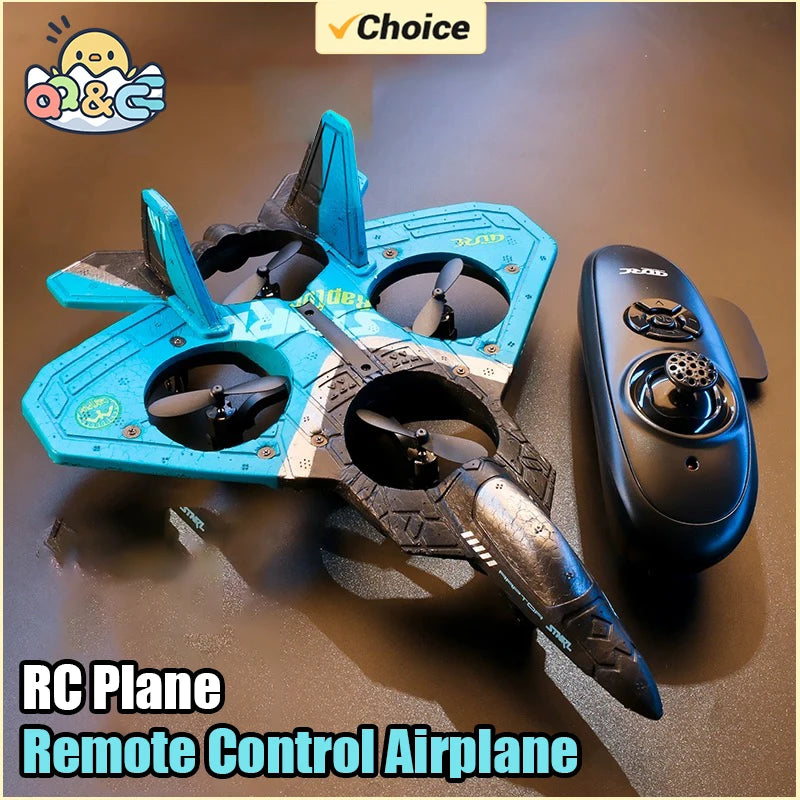 Mini Drone Rc Plane Aircraft 2Ch Remote Control Airplane Stunt Rolling Fighter Model Glider Foam Dron Children's Toys for boys