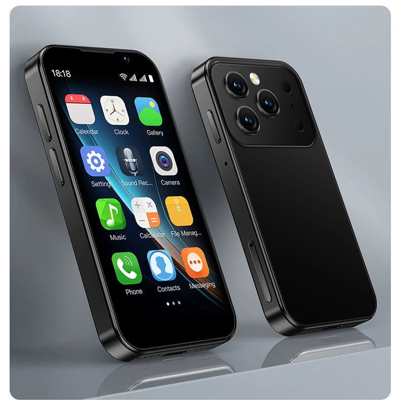 SOYES i17 Mini Smartphone 3.0" Screen 2GB RAM 16GB ROM Dual SIM Standby Dual Camera Android 9.0 Small Mobile Phone