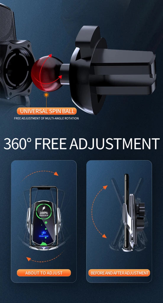 Car Phone Holder For Lexus ES 350 ES 300h ES 350h 2021 2022-2024 Wireless Charging Bracket Base Gravity Stand Phone Mount Base