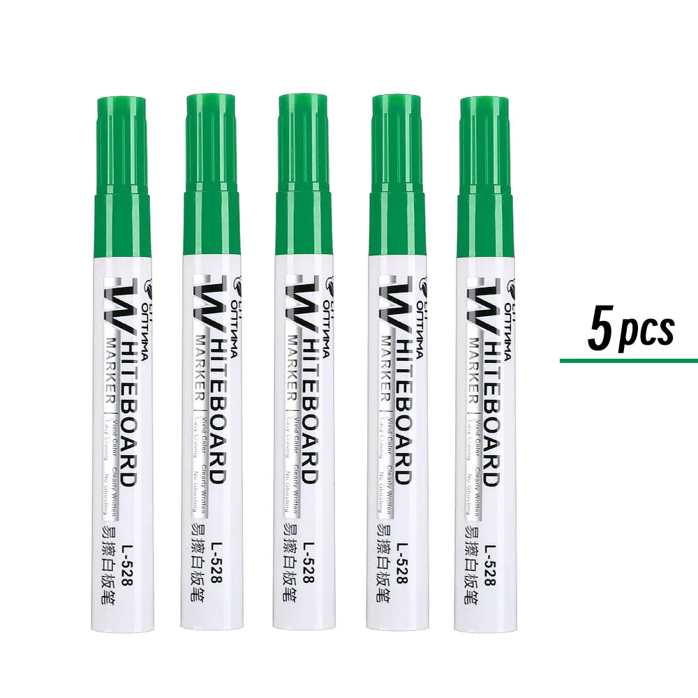 1/20pcs Erasable Whiteboard Marker Pen Blackboard Marker Teaching Chalk for Glass Ceramics Office School Art Marker Stationery