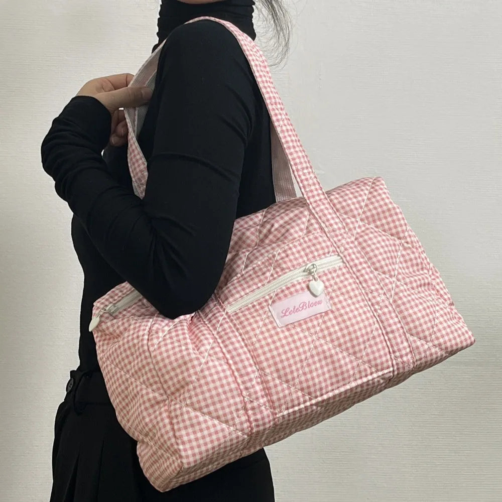 Korean Style Stroller Organizer Bags Flower Multi-pocket Floral Mummy Bag Portable Baby Care Storage Women Handbag Outdoor