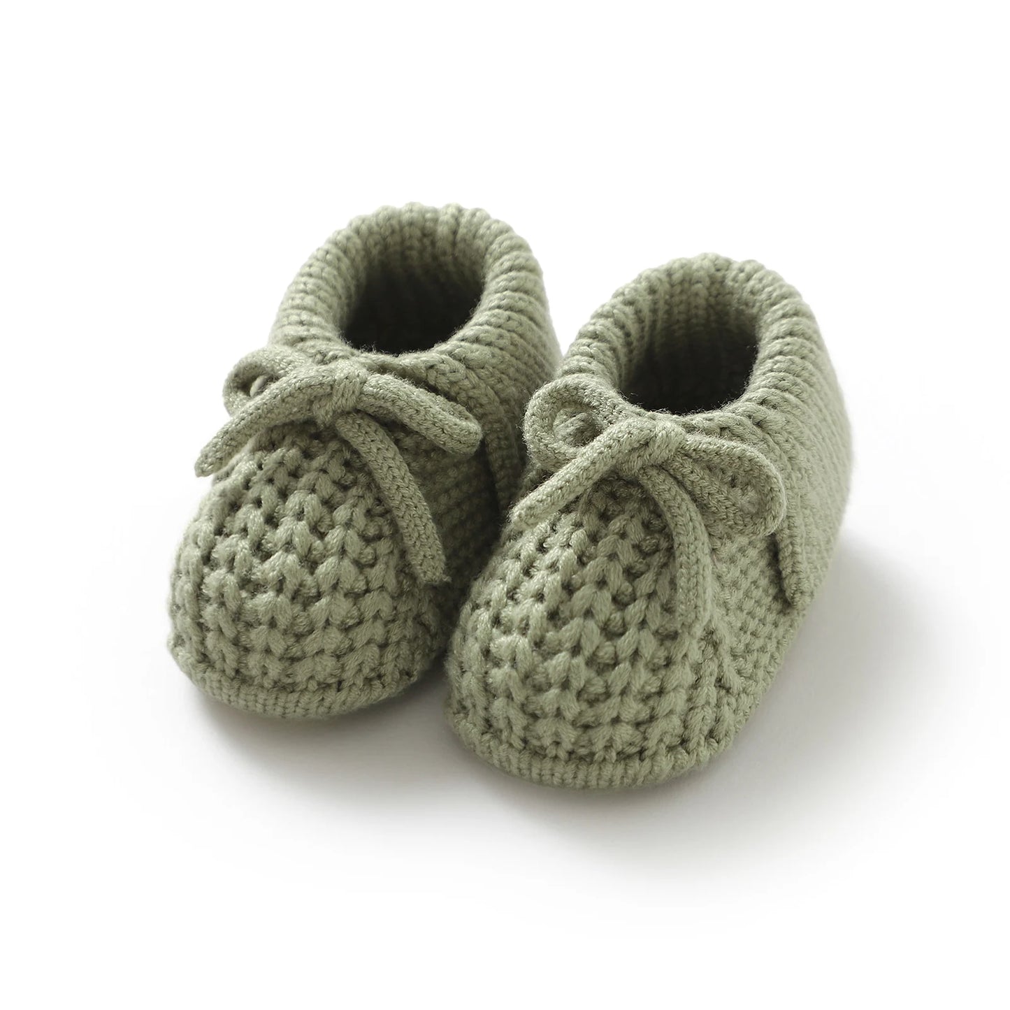 Baby First Walkers Shoes Cute Bowknot Hand Knitted Newborn Boys Girls Prewalkers 0-12m Infant Kids Soft Soled Footwear Anti-Slip