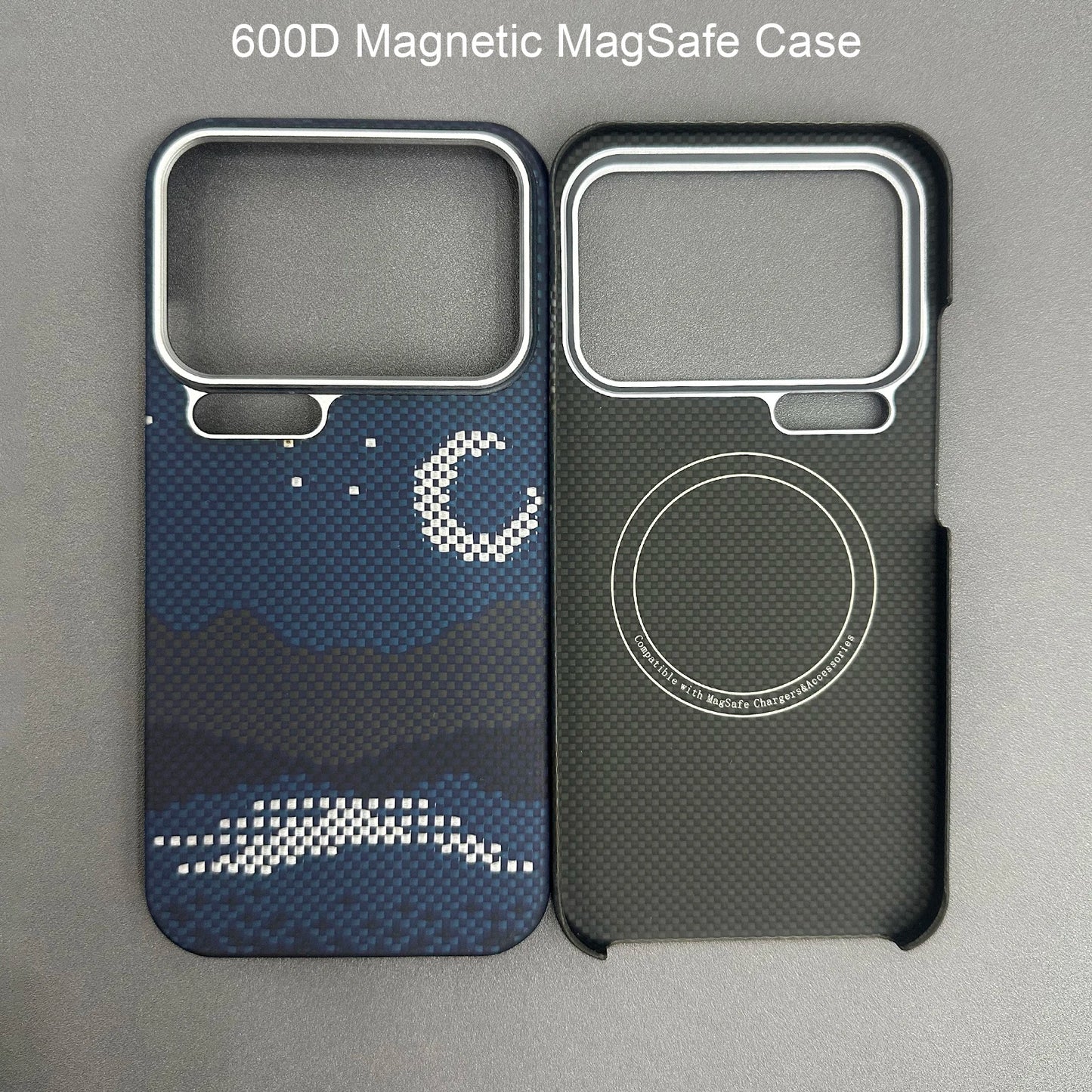 For xiaomi 17 pro max case kevlar 600d carbon aramid fiber magsafe fabric thin hard cover 17 pro magnetic balck Slim light red