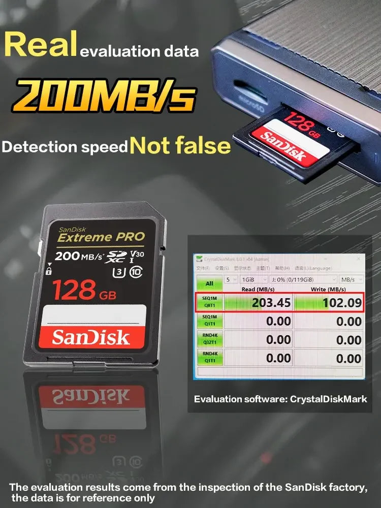 Original Extreme PRO U3 4K 6K 8K C10 V30 V60 V90 SDHC Memory Card SD UHD Video SDXC sd Card UHS-I UHS-II for SLR 3D Canon Camera