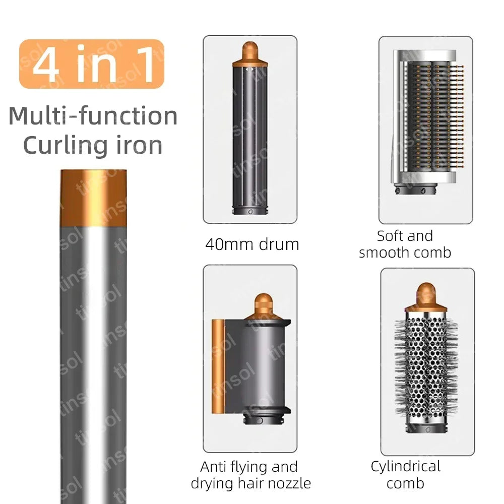6-in-1 hair dryer set multi-function curling iron hair straightener hot air comb styling set for home salon-like effect