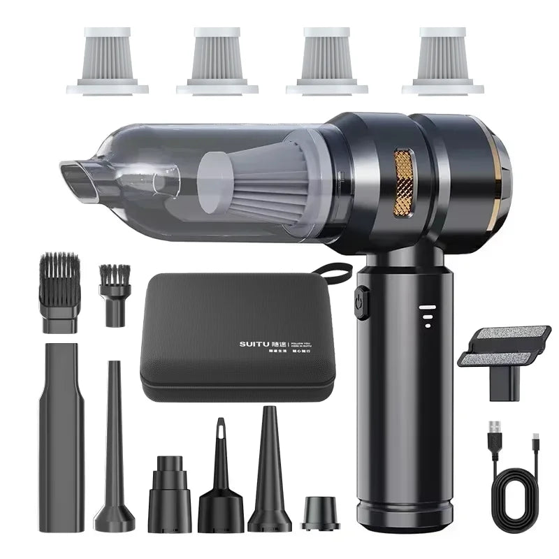 Car Vacuum Cleaner High Power Portable Handheld Wireless Brushless Motor Cleaning Machine Powerful Air Duster for Home Appliance