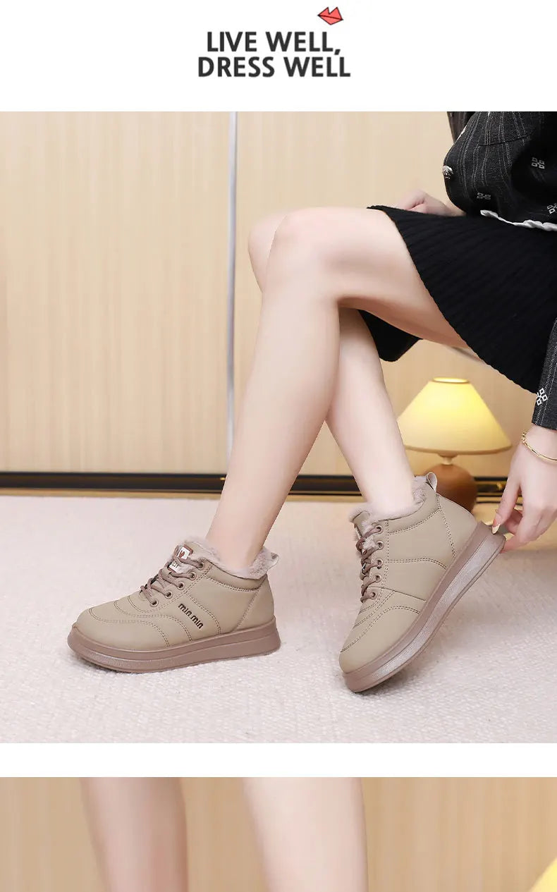 Women's 2025 Winter New Versatile Cotton Shoes Fashion Warm Thick Bottom Skid-resistant Durable Free Shipping Women's Shoes