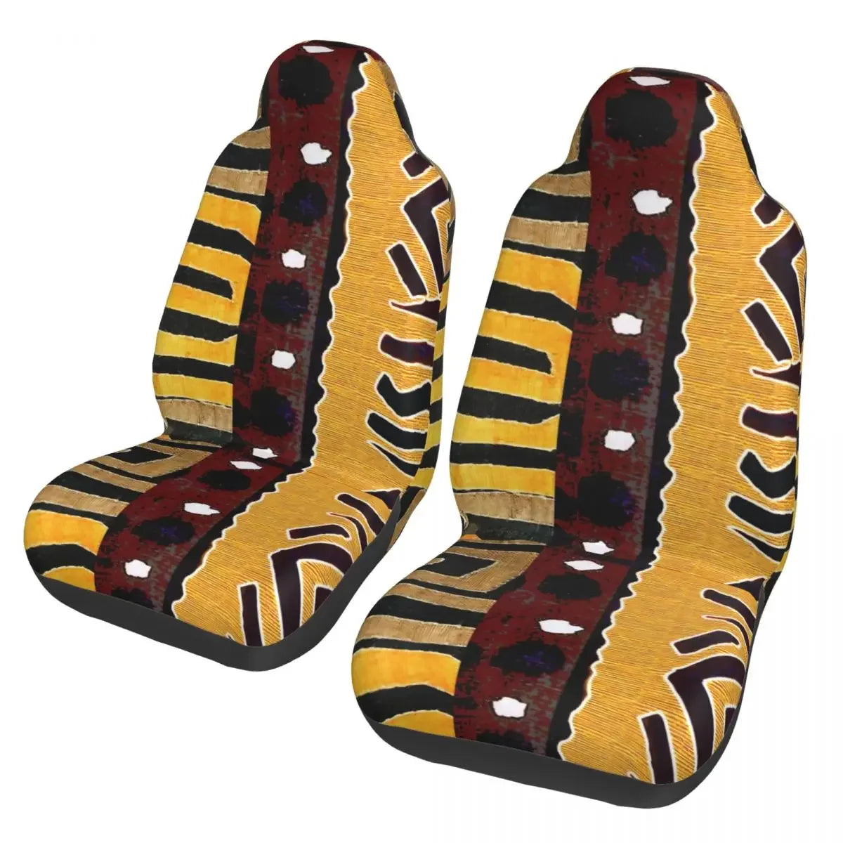 Antique African Textile Print Universal Car Seat Cover Protector Interior Accessories Women Seat Cushion/Cover Seat Protector