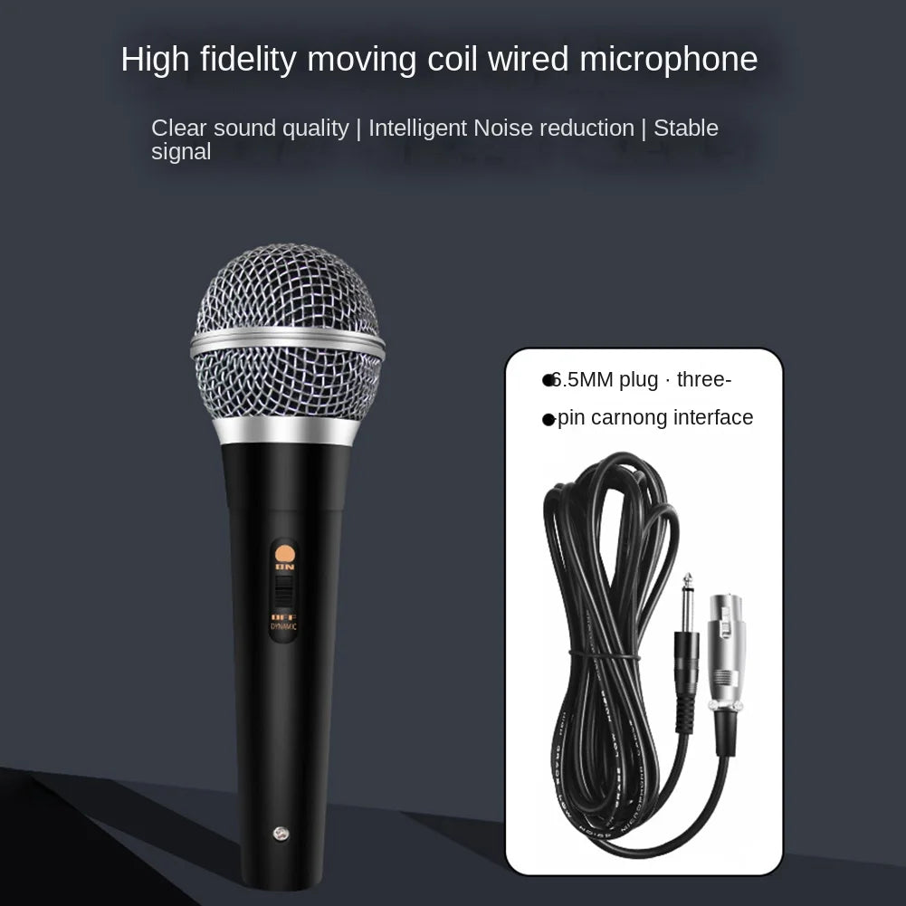 Karaoke Microphone Handheld Professional Wired Dynamic Microphone Clear Voice Mic for Karaoke Vocal Music Performance HOT