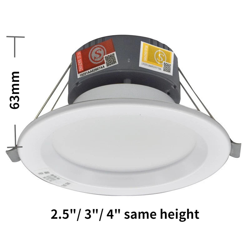 AC200-240V Emergency Lamp Home Power Outage Emergency Lights Recharging Downlight Human Sensor Control Round Indoor Led Lamp