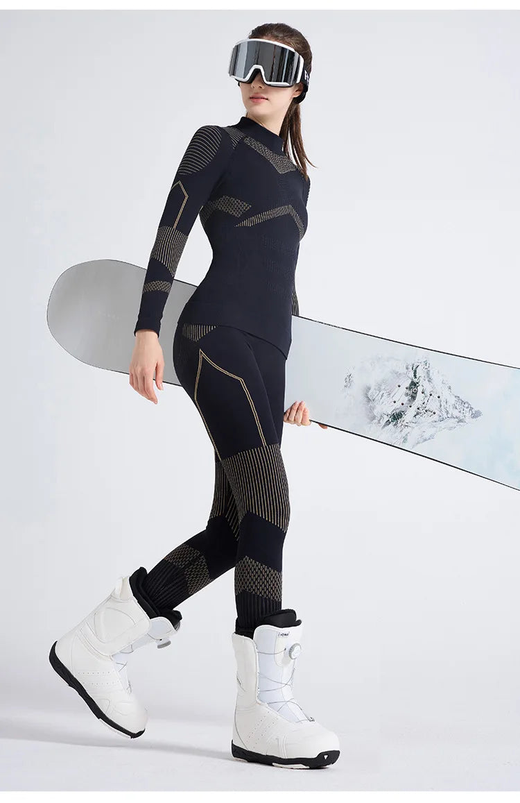 Ski Quick-drying Clothes Intimatesheattech Compression Sweat-wicking Breathable Women's Outdoor Hiking Sportswear Functional