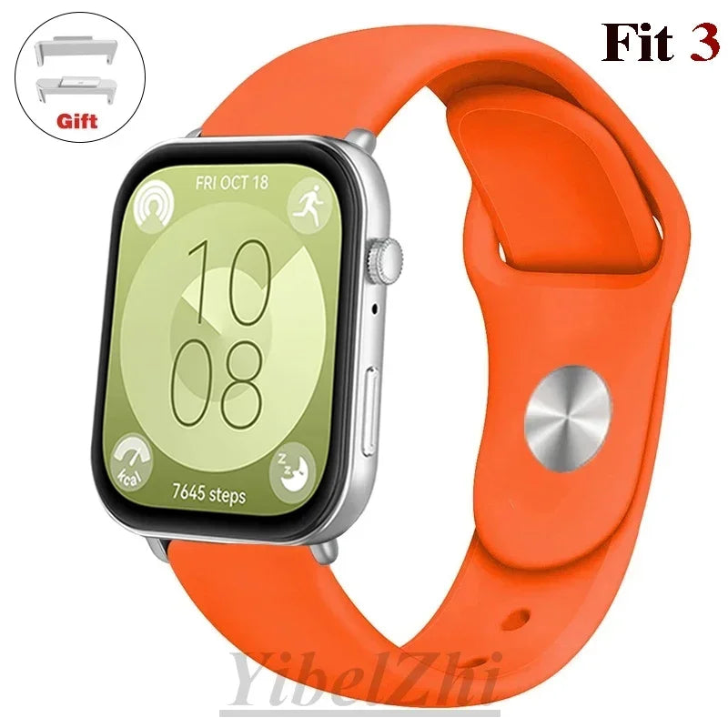 sport Band For Huawei Watch FIT 3 Strap smartwatch Silicone Official 1:1 correa for Huawei Watch fit3 2024 watchband Accessories