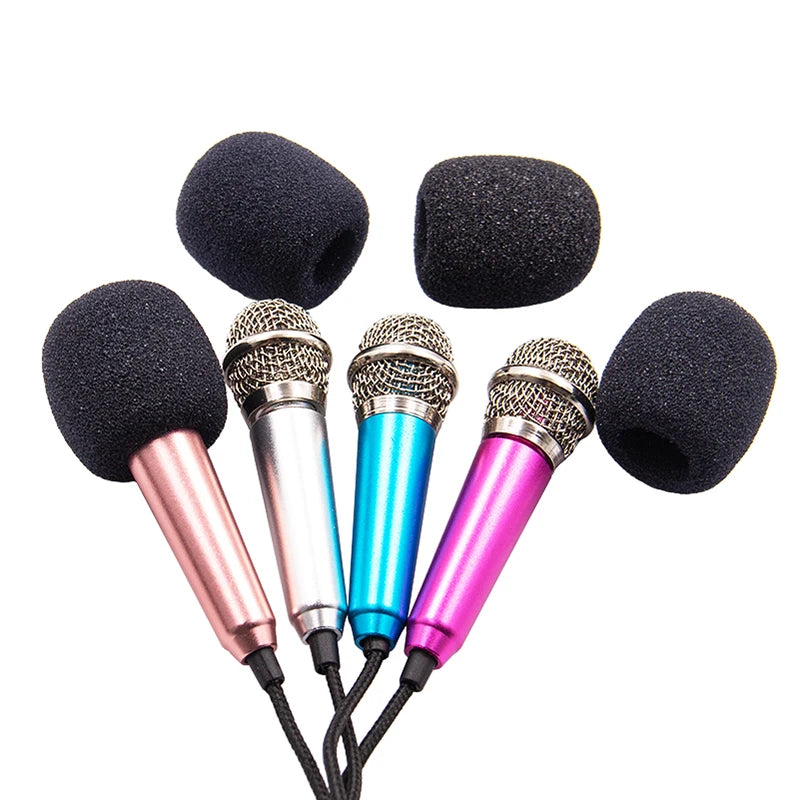 Wired 3.5mm Stereo Studio Microphone Earphone Ktv Karaoke Mini Microfon For Cell Smart Phone Laptops PC Computer Desktop Mikrof