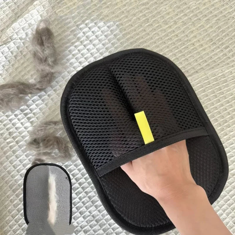 Pet Hair Removal Gloves Double-sided Static Cleaning Grooming Glove Reusable Sofa Carpets Cat Dog Hair Mitts Tool 1~100PCS