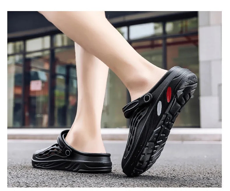 Large Size 36-49 Trend Summer Sandals For Men White Comfortable EVA Casual Clogs Man Lightweight Anti-slip Men's Beach Slippers