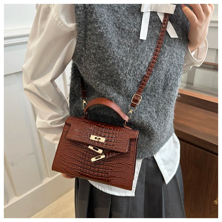 Fashionable  Handbag Women's Shoulder Bag Versatile Crossbody Small Square Bag Elegant Single-Strap Handbag